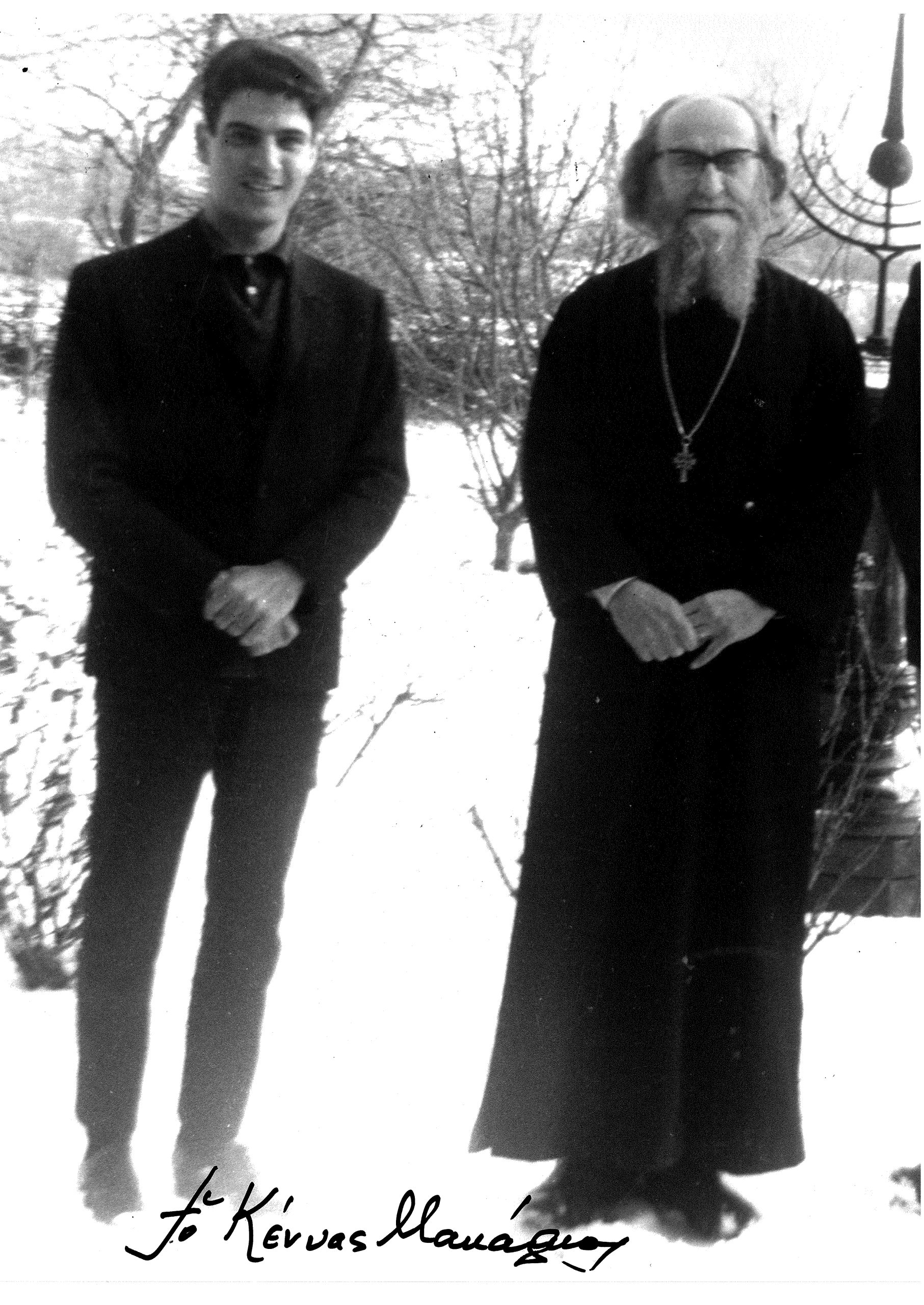 Ο π. Λάζαρος εν ώρα Θ. Λειτουργίας