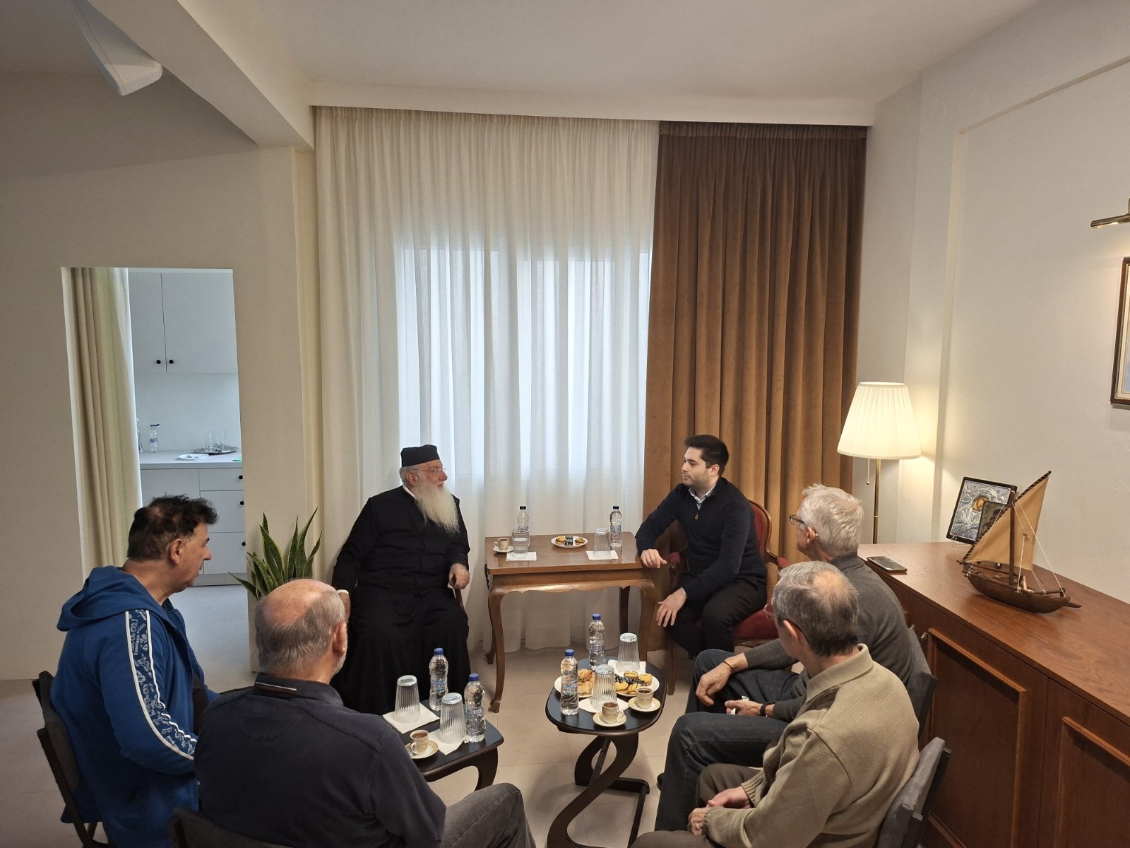 Ο π. Λάζαρος με τον μοναχό Νικόλαο Γρηγοριάτη