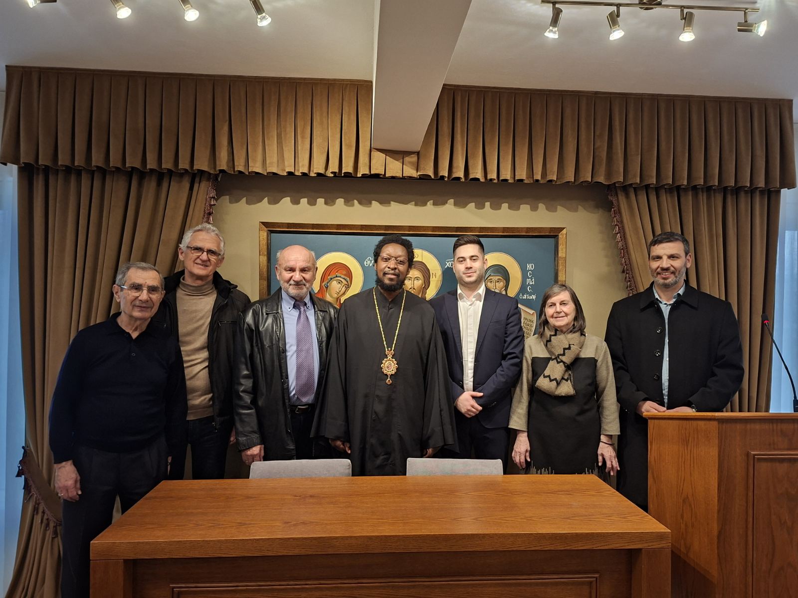 Ο π. Λάζαρος εν ώρα Θ. Λειτουργίας