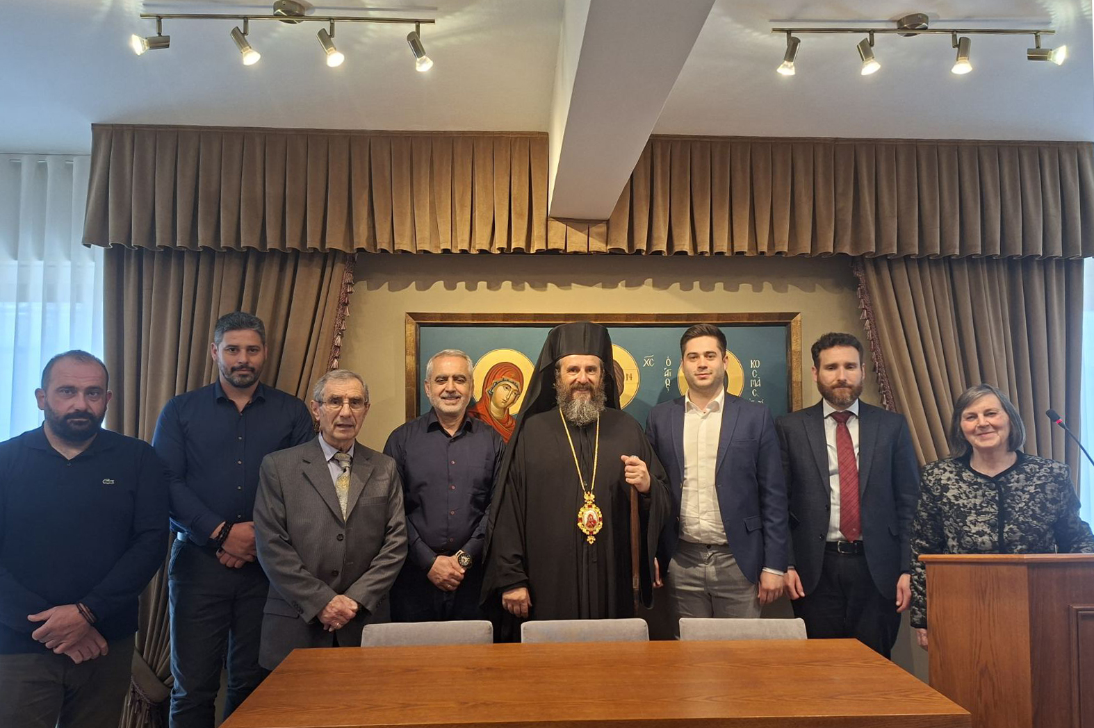 Ο π. Λάζαρος εν ώρα Θ. Λειτουργίας