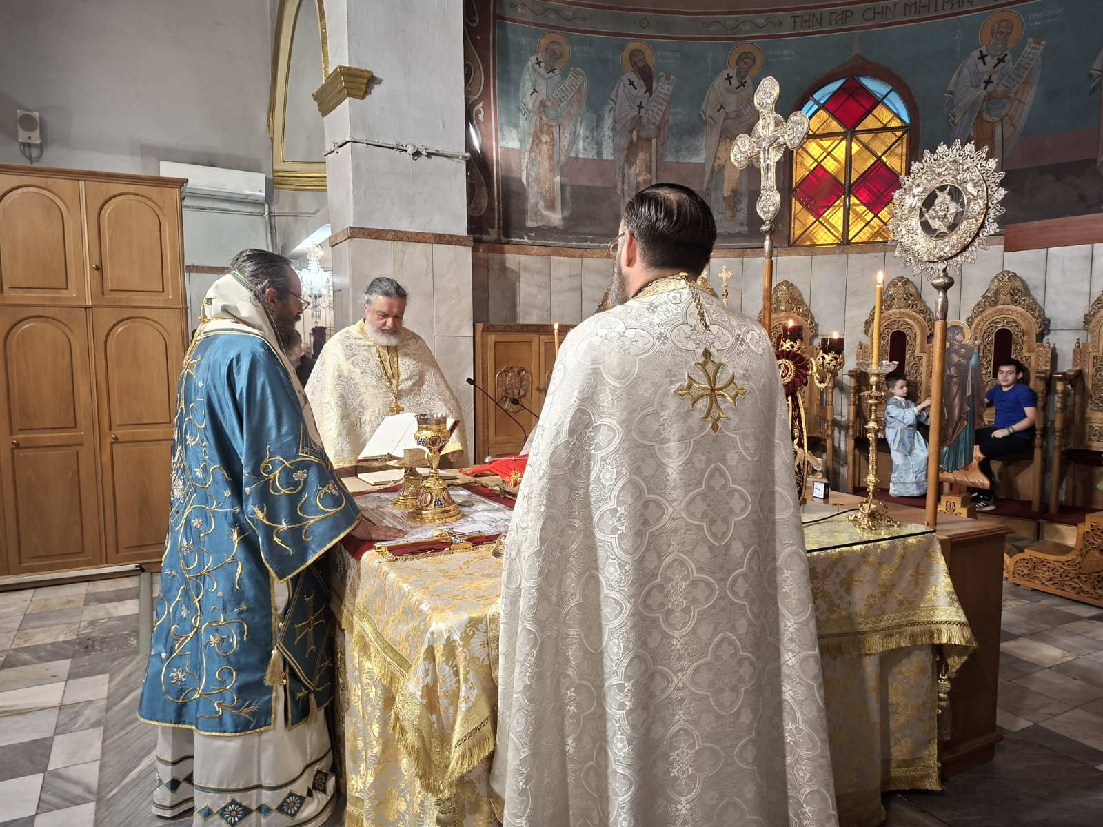 Ο π. Λάζαρος με τον μοναχό Νικόλαο Γρηγοριάτη
