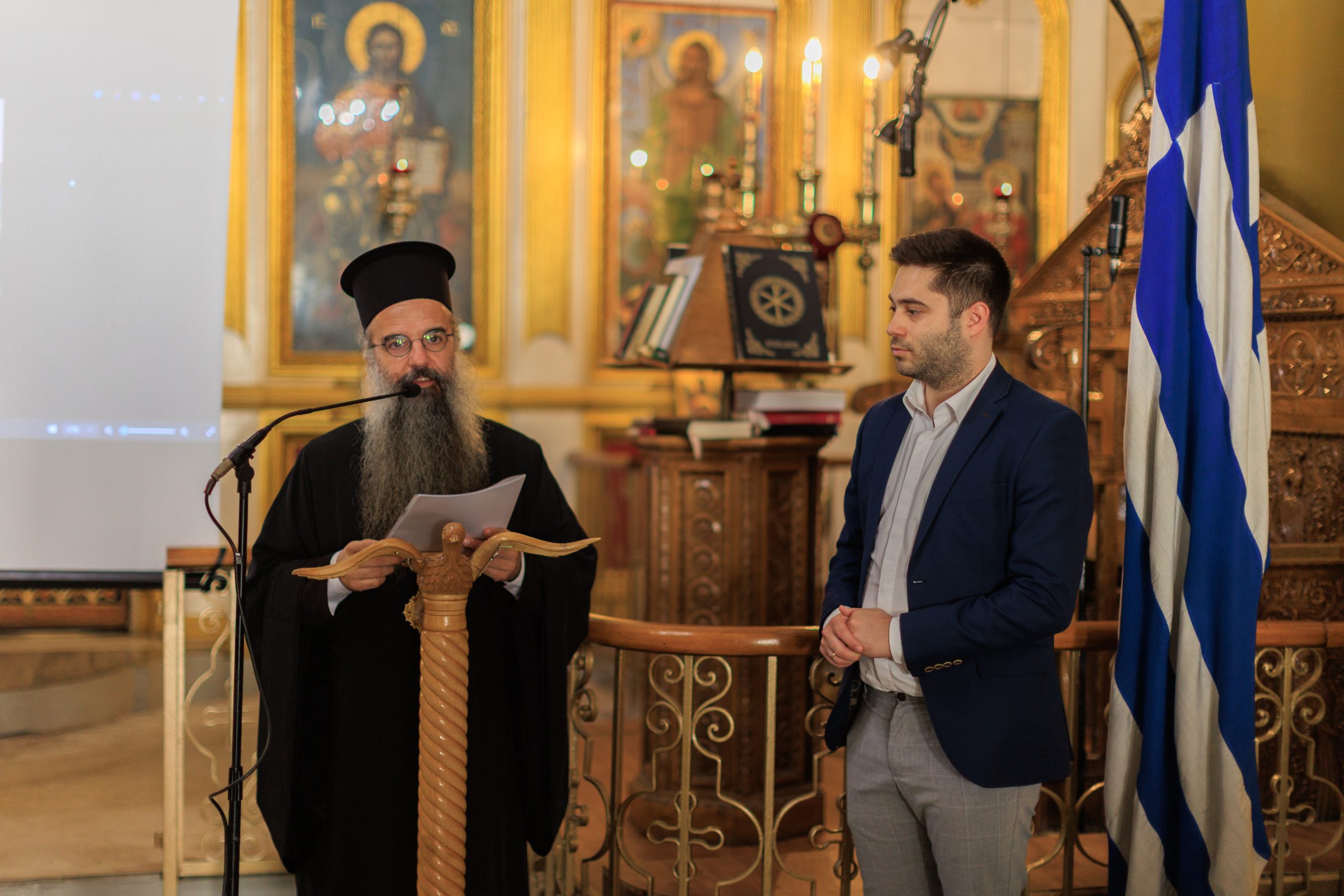 Ο π. Λάζαρος εν ώρα Θ. Λειτουργίας