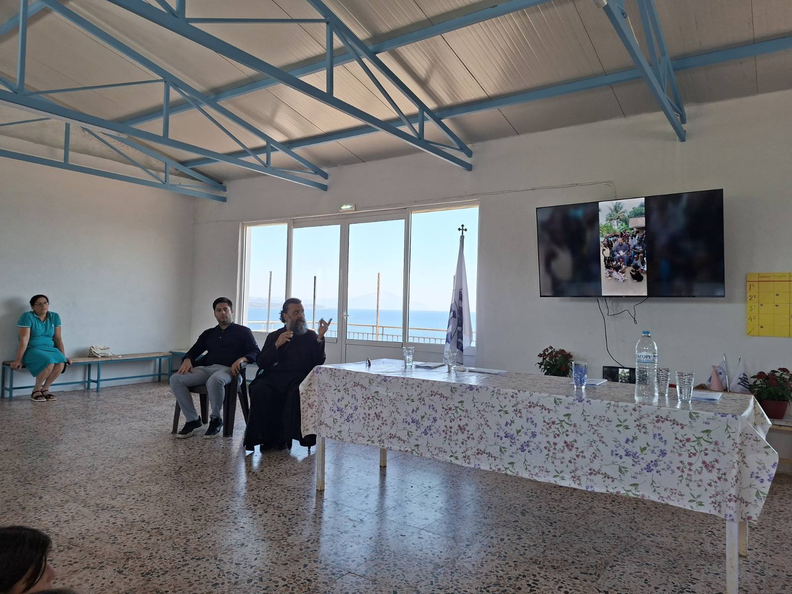 Ο π. Λάζαρος εν ώρα Θ. Λειτουργίας
